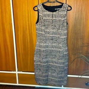 Karl Lagerfeld sleeveless “tweed” dress size 8